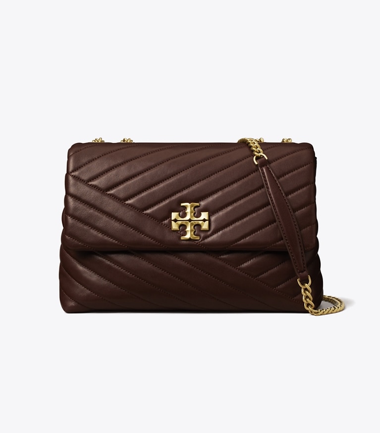 Tory Burch designer shoulder bags Kira Chevron Shoulder Bag in TEMPRANILLO angle
