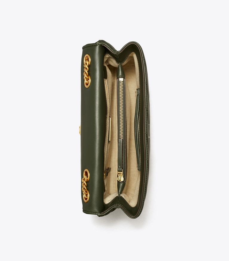 Tory Burch designer shoulder bags Kira Chevron Shoulder Bag in SYCAMORE angle