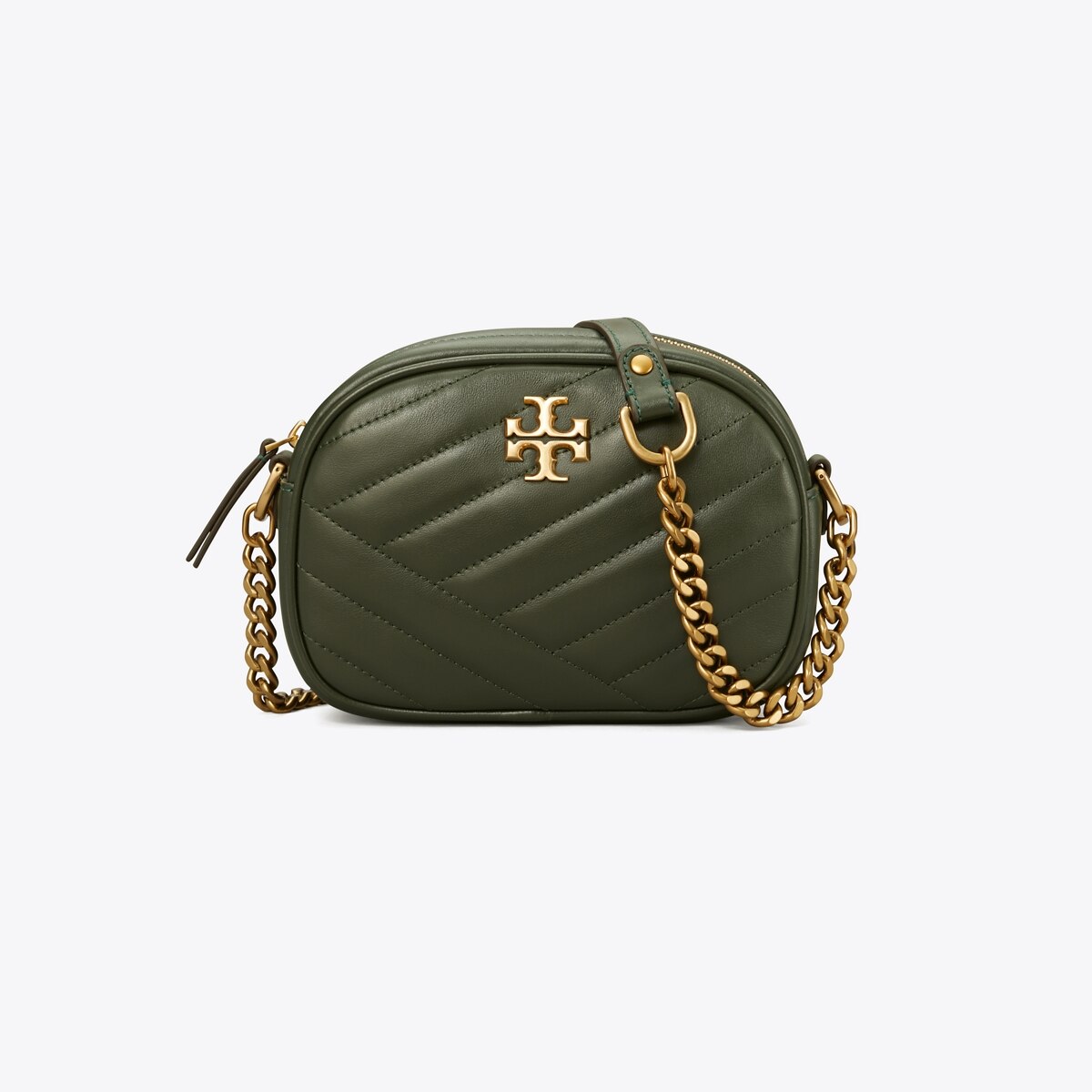 Kira Chevron Small Camera Bag in green size OS