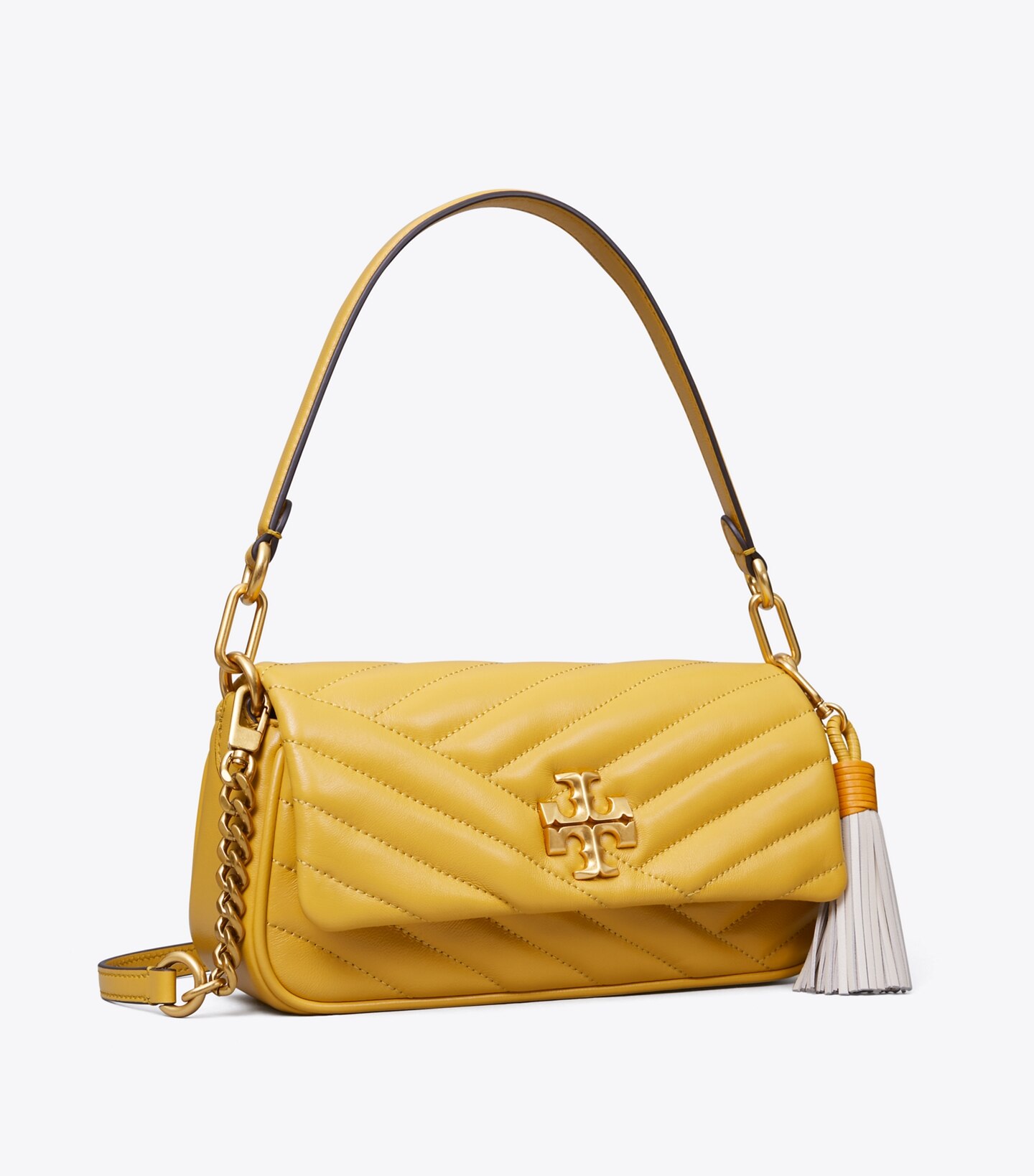 Kira Chevron Tassel Small Flap Shoulder Bag