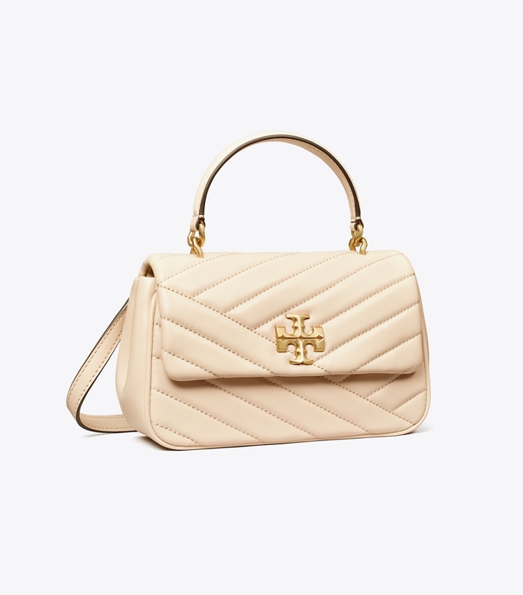Tory Burch designer crossbody bags Kira Chevron Top-Handle Bag in New Cream angle