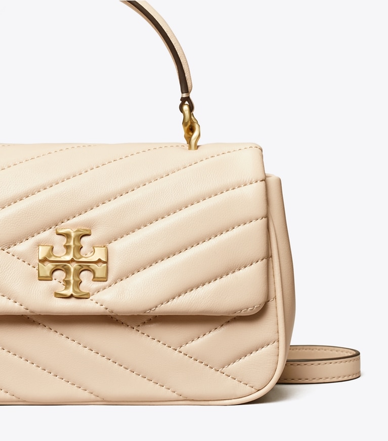 Tory Burch designer crossbody bags Kira Chevron Top-Handle Bag in New Cream angle
