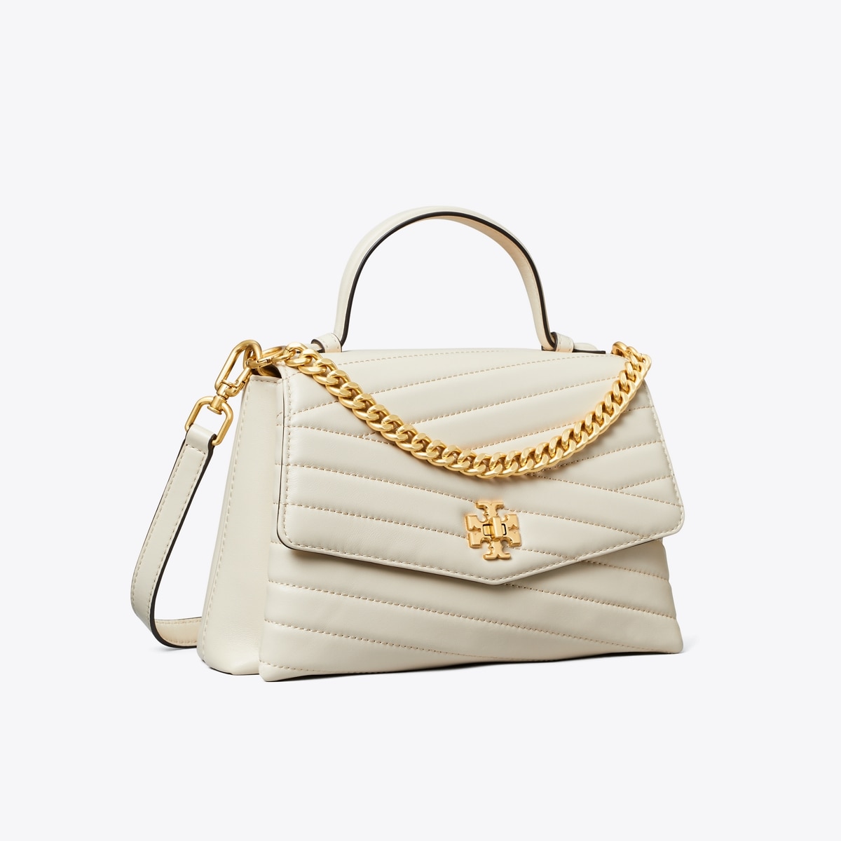 Kira Chevron Top-Handle Satchel: Women's Designer Satchels | Tory