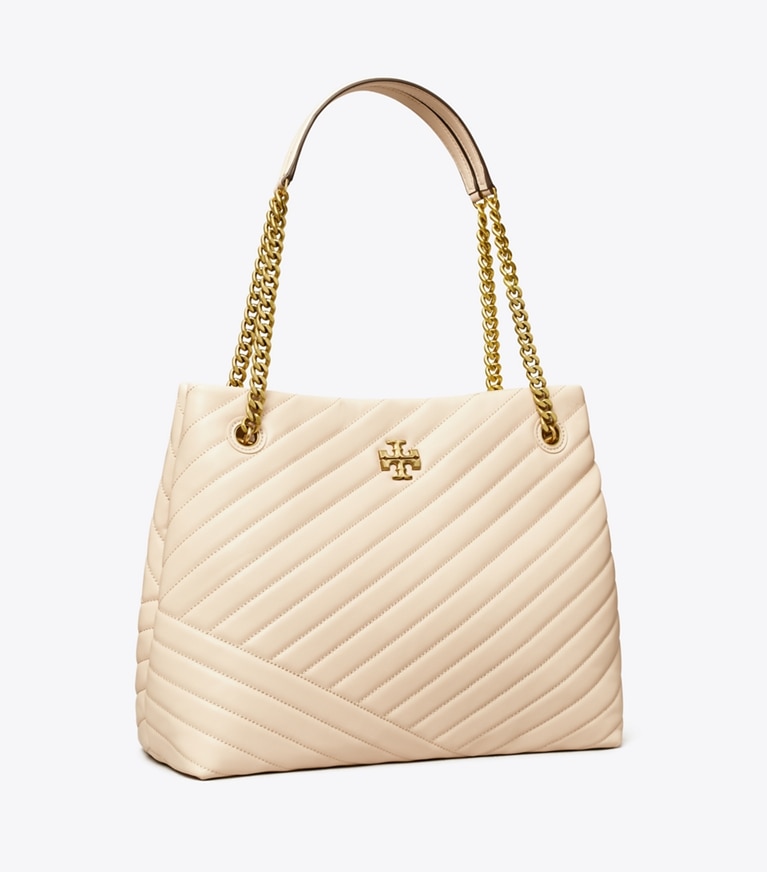 On sale TORY BURCH Cream Leather Tote Shoulder Bag