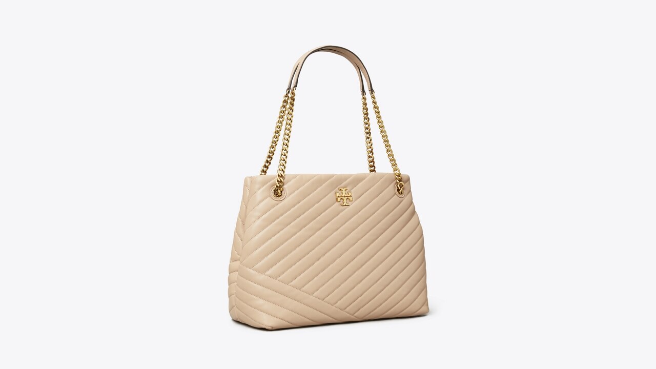 Tory burch kira chevron tote sale