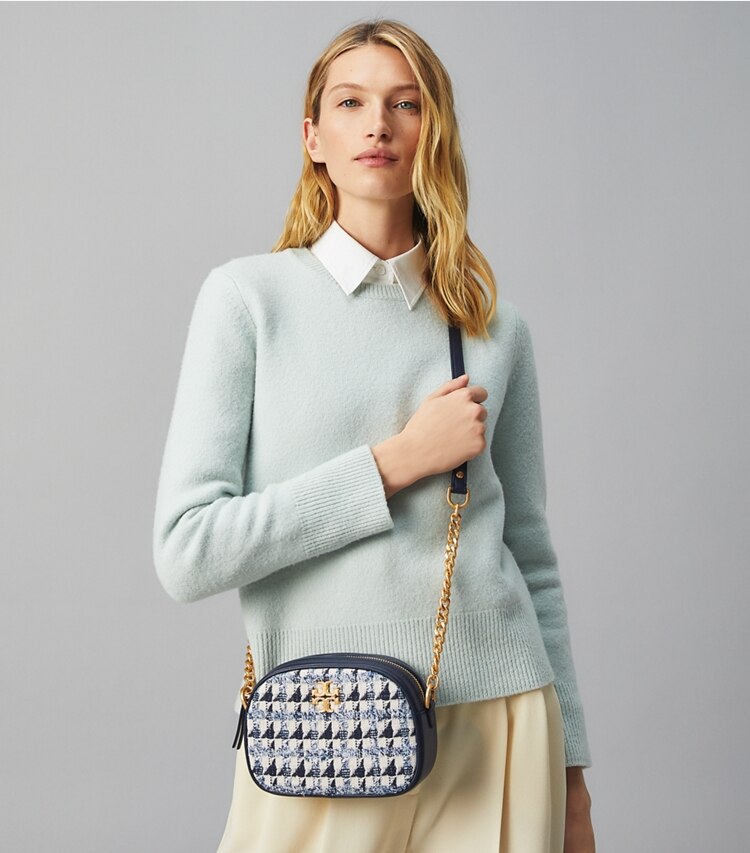 Kira Chevron Tweed Small Camera Bag: Women's Designer Crossbody Bags ...