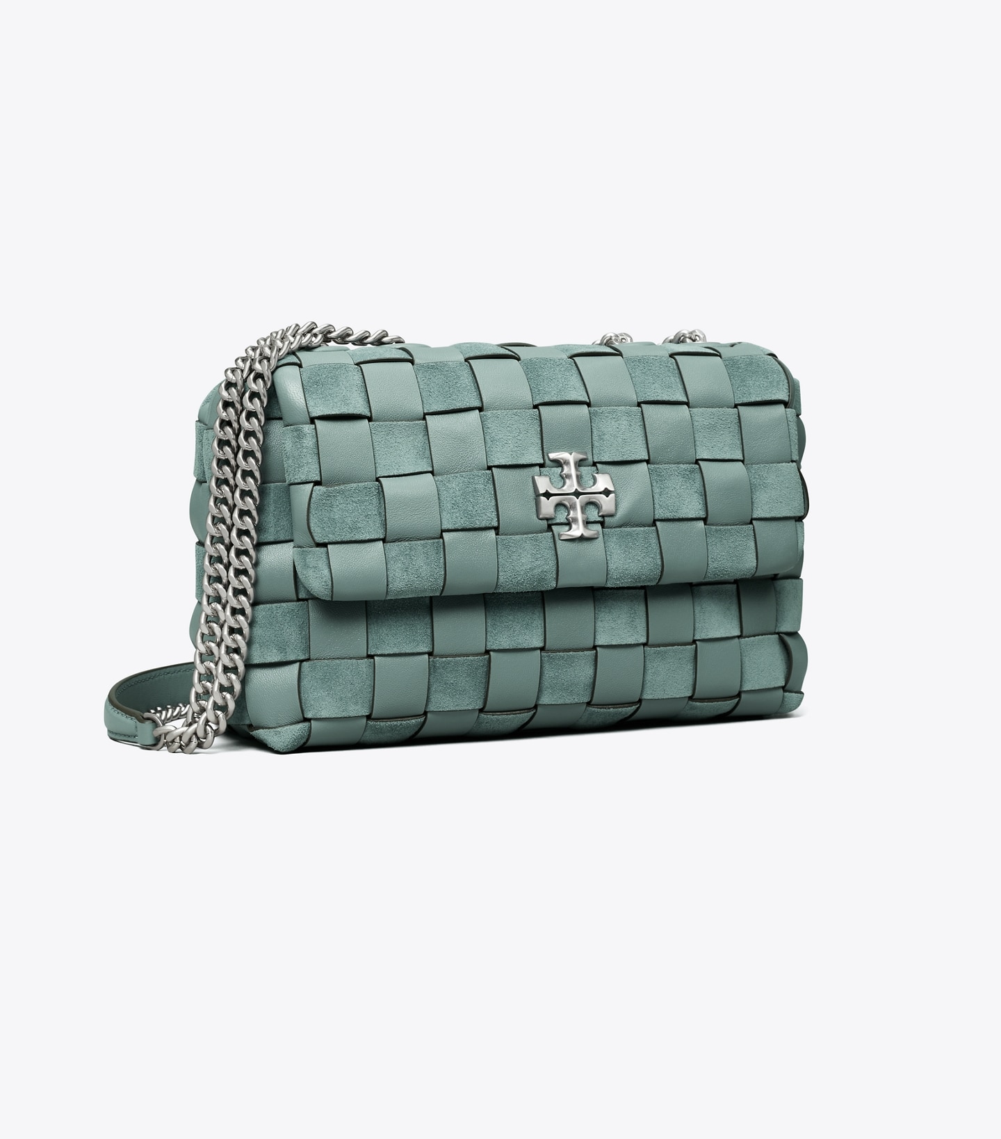 Kira Chevron Woven Small Convertible Shoulder Bag