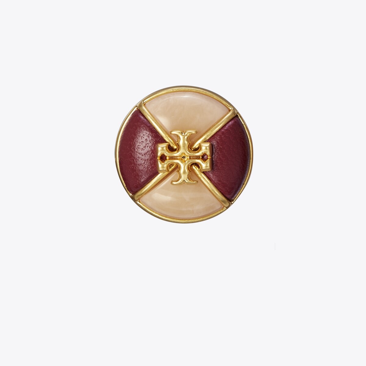 トリーバーチ イヤリング MILLER GUILLOCHE CLIP-ON EARRING kira-clip-on-earring-detail.