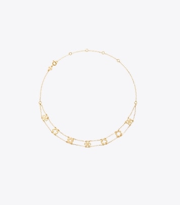 TORY BURCH｜ (KIRA PEARL NECKLACE (157964-137)) Tory Burch Kira Pearl Necklace | Neutrals | FARFETCH