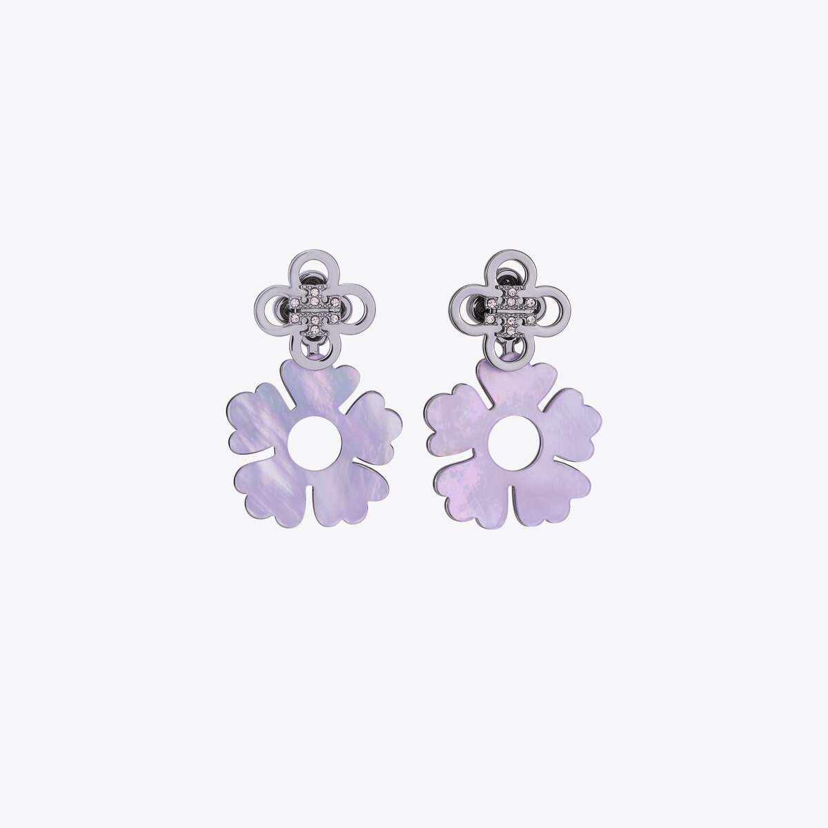 TORY BURCH☆キラ パール フロントバック ピアス キラ クローバー フロントバック ピアス: レディース イヤリング