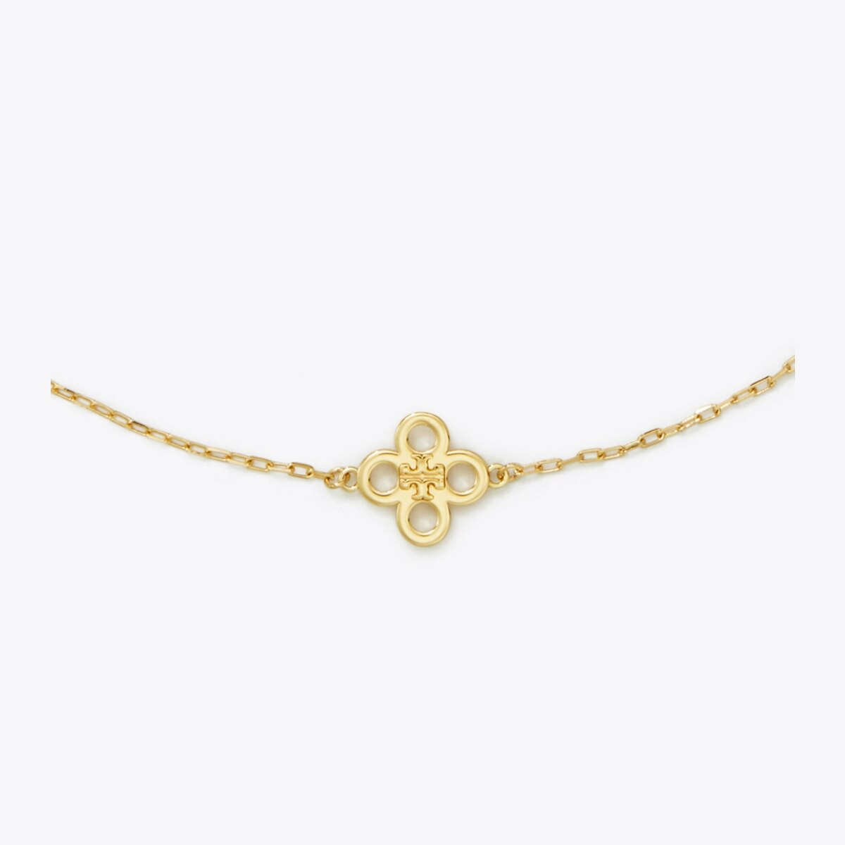 TORY BURCH｜ (KIRA CLOVER PEARL NECKLACE (163711-782)) Tory Burch Kira Clover Pearl Necklace | Gold | FARFETCH
