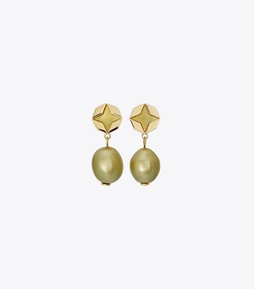 TORY BURCH｜ (KIRA CLOVER PEARL DROPS (163716-782)) TORY BURCH｜ (KIRA CLOVER PEARL DROPS (163716-782)) (Tory