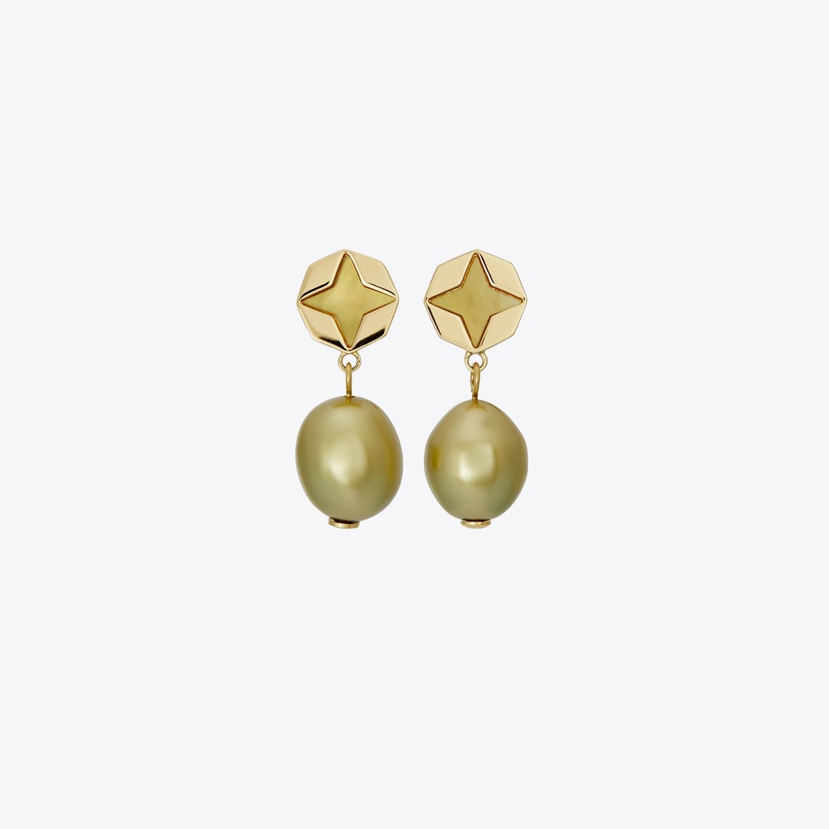 Kira Clover Pearl Drop Earrings: Women's Designer Earrings Kira Clover Pearl Drop Earrings: Women's Designer Earrings
