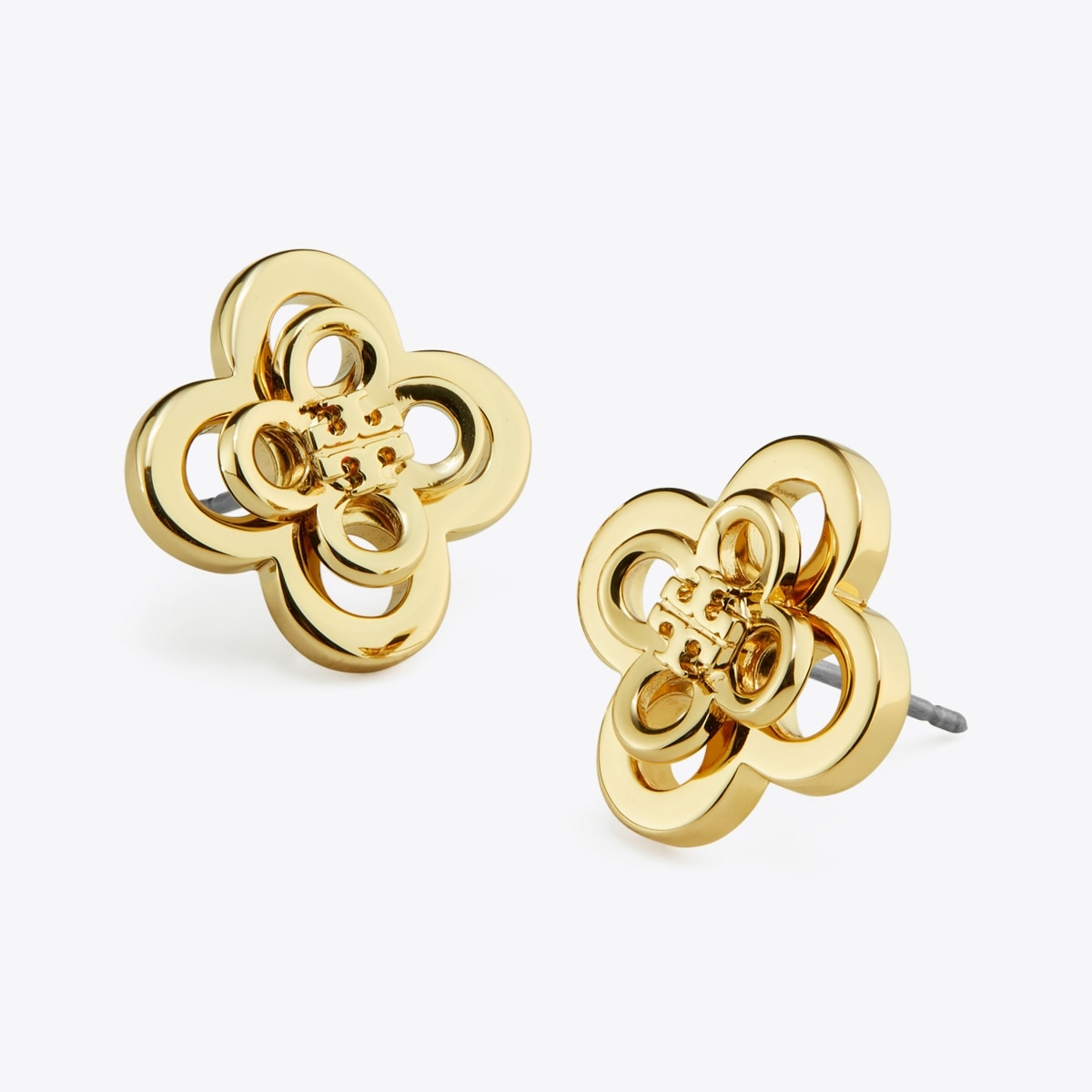 Kira Clover Stacked Stud: Women's Designer Earrings | Tory Burch