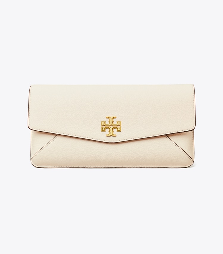 Tory Burch designer clutches Kira Clutch in New Cream front