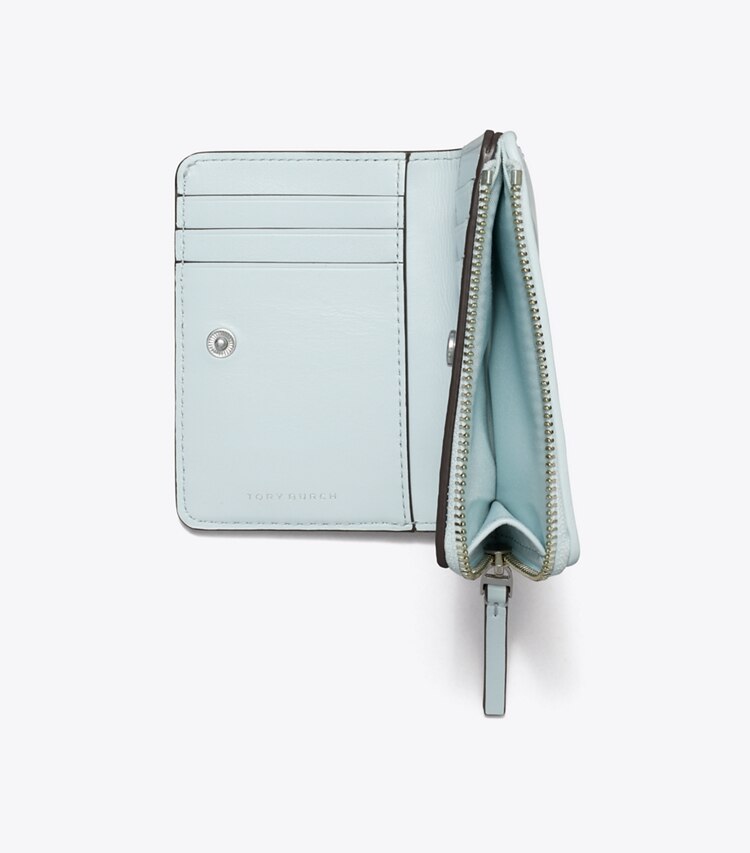 Tory Burch designer wallets Kira Diamond Quilt Bi-Fold Wallet in Ice Blue additional