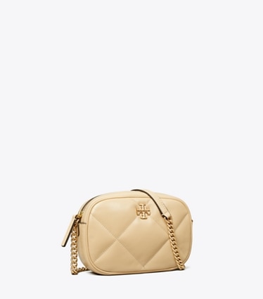 Tory Burch designer crossbody bags Kira Diamond Quilt Camera Bag in Soft Serve angle