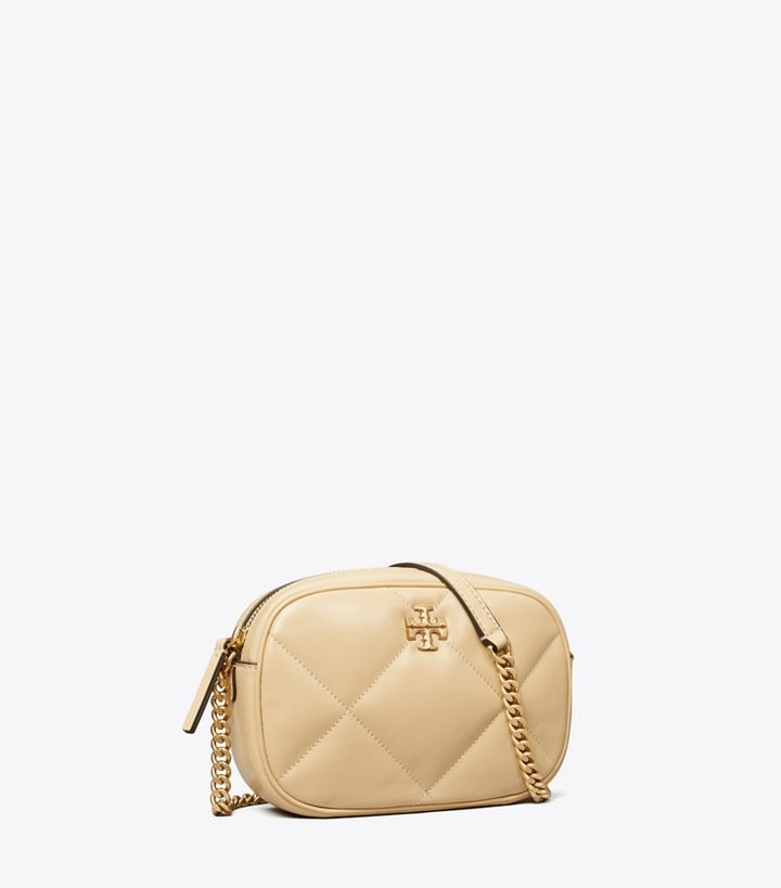 Tory Burch designer crossbody bags Kira Diamond Quilt Camera Bag in Soft Serve angle