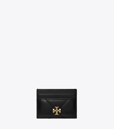 ☆☆Tory Burch☆☆ Tory Burch Card Wallet 137147 001 Black Tory Burch Womens 146467 Thea Pebbled Leather With Gold-tone
