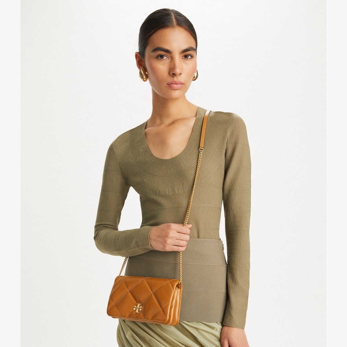 Kira Diamond Quilt Chain Wallet: Women's Designer Mini Bags