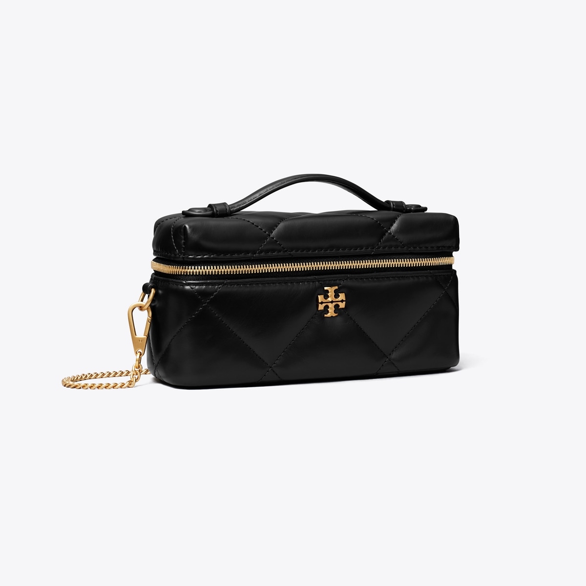 Kira Diamond Quilt Charm East-West Vanity Case: Women's Designer