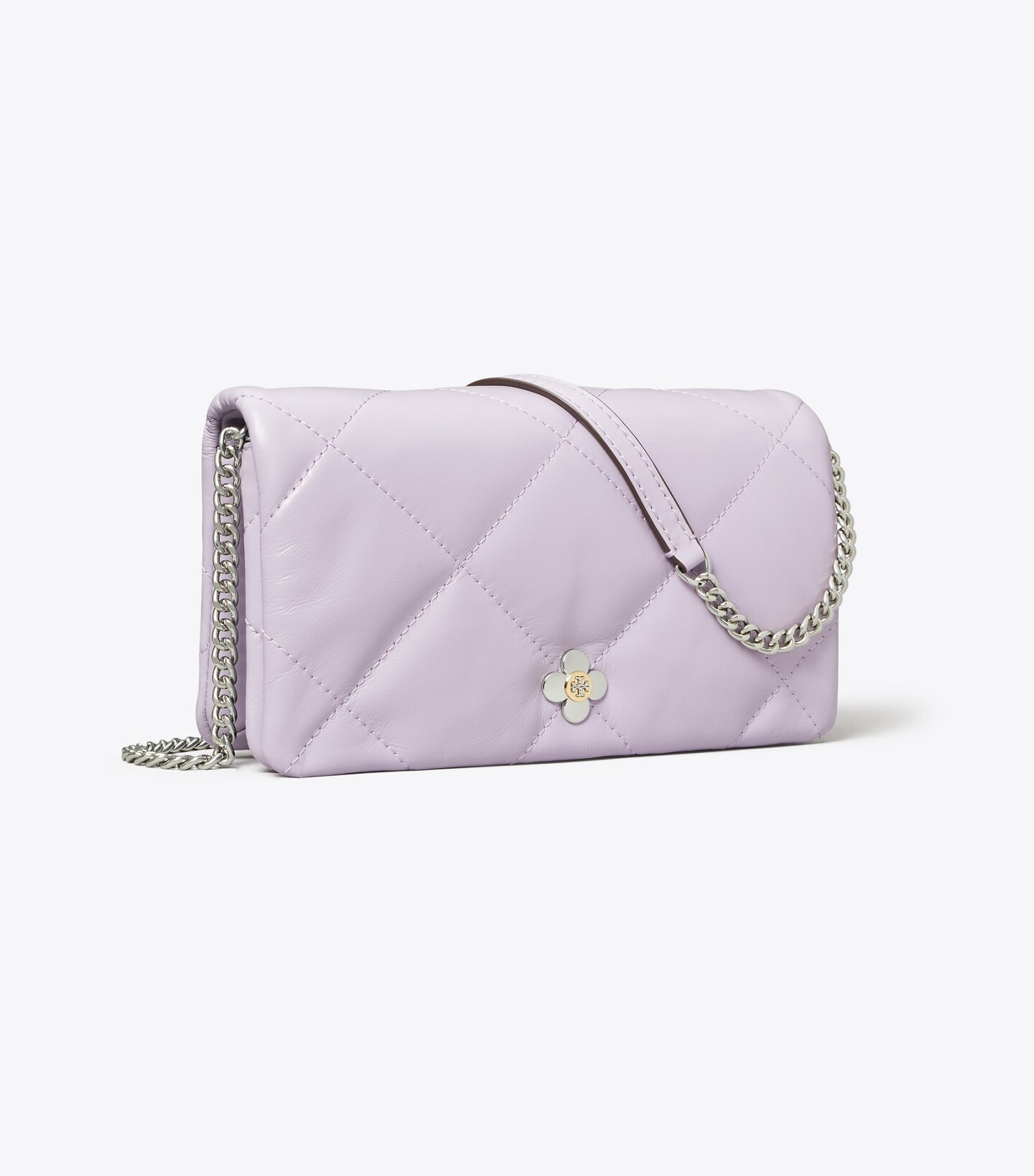 Kira Diamond Quilt Clover Chain Wallet