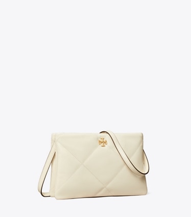 Tory Burch designer crossbody bags Kira Diamond Quilt Crossbody Bag in Warm White angle