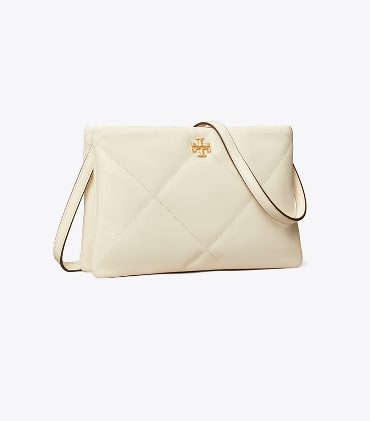 Tory Burch designer crossbody bags Kira Diamond Quilt Crossbody Bag in Warm White angle