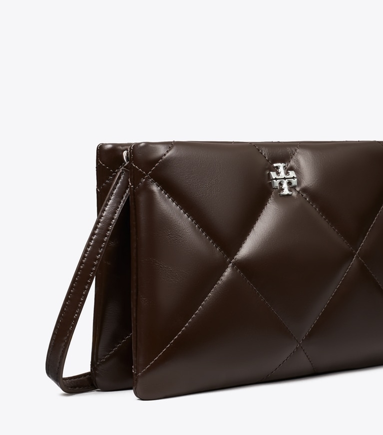 Tory Burch designer crossbody bags Kira Diamond Quilt Crossbody Bag in Cocoa angle