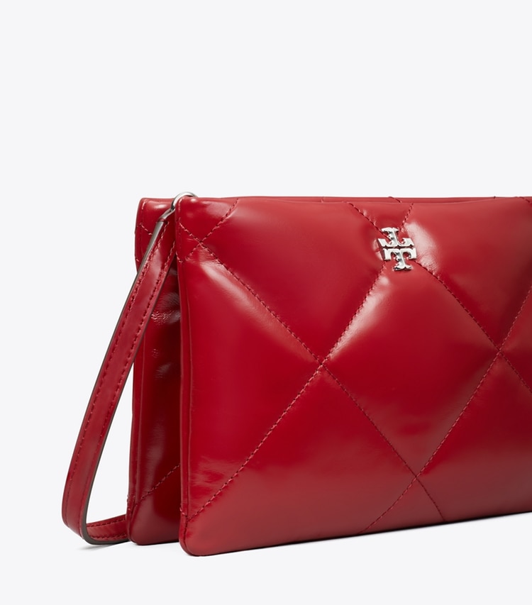 Tory Burch designer crossbody bags Kira Diamond Quilt Crossbody Bag in Red detail