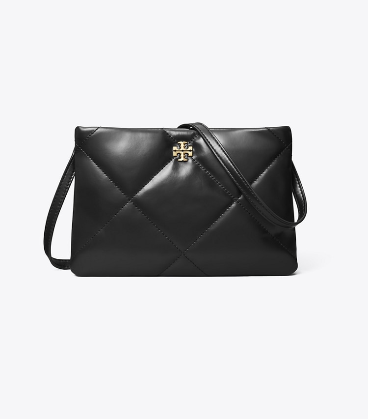 Tory Burch designer crossbody bags Kira Diamond Quilt Crossbody Bag in Black front