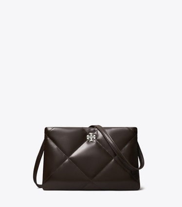 Tory Burch designer crossbody bags Kira Diamond Quilt Crossbody Bag in Cocoa front