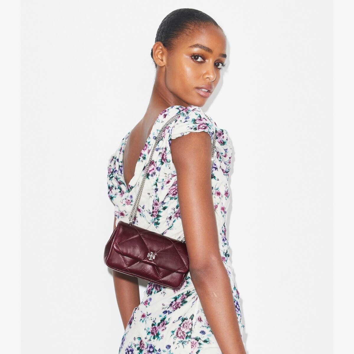 Kira Diamond Quilt Distressed Mini Flap Bag: Women