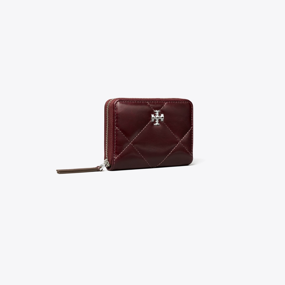 Kira Diamond Quilt Distressed Small Zip-Around Wallet