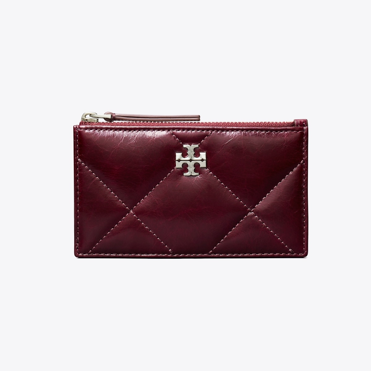 折りたたみ財布 Tory Burch KIRA LLIC DIAMOND QUILT ZIP CARD CASE Kira Diamond Quilt Zip Card Case: Women's Designer Card