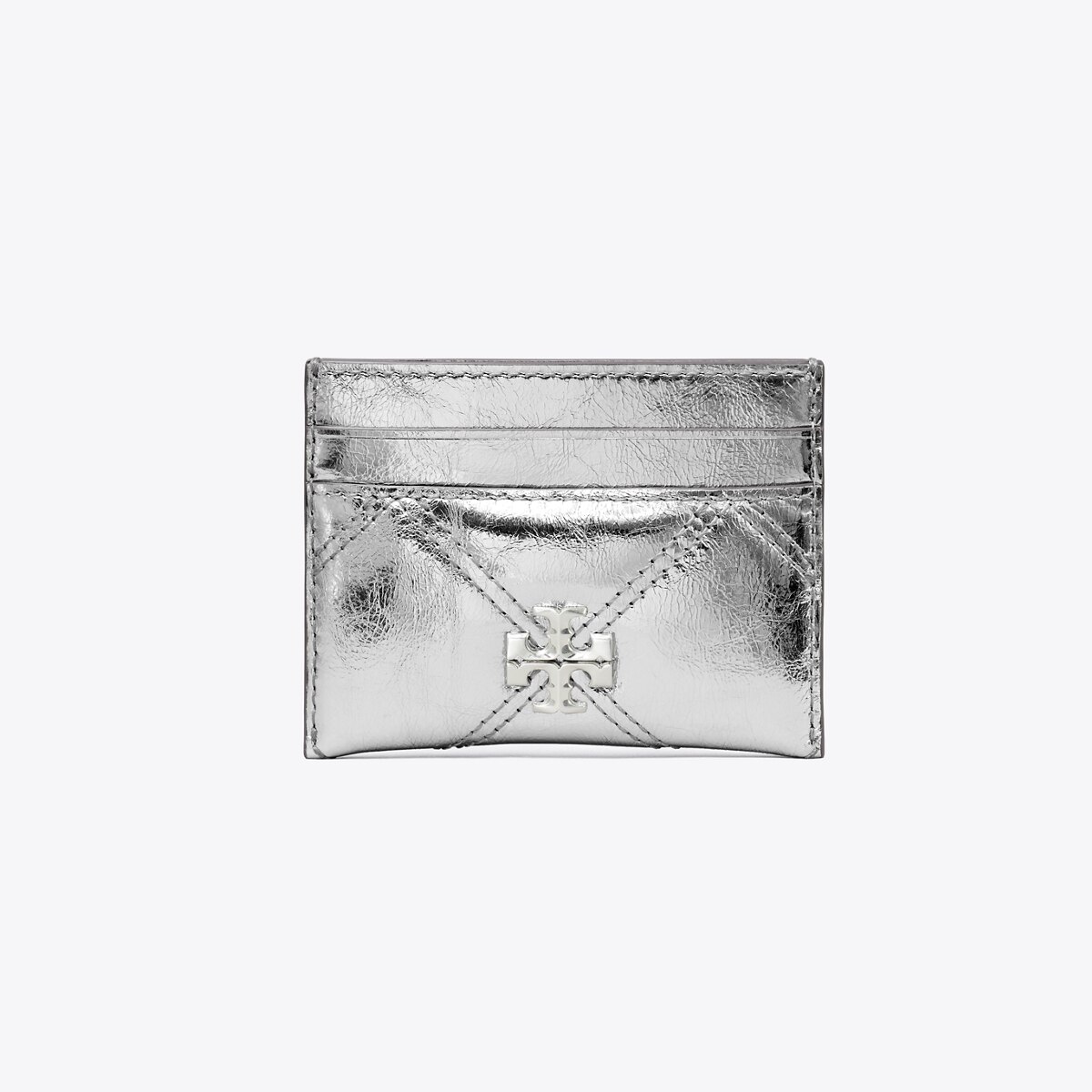 Kira Diamond Quilt Metallic Card Case: Women's Designer Card