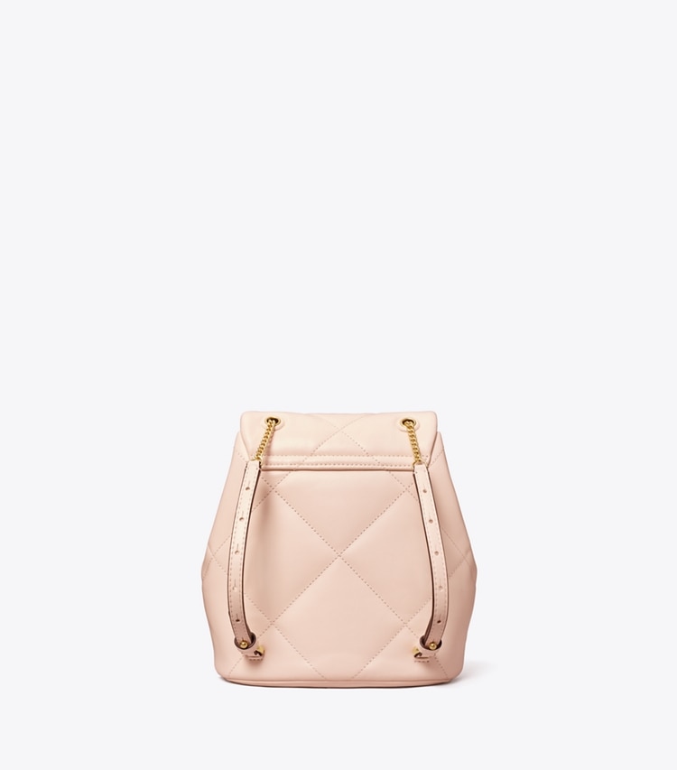 Tory Burch designer backpacks Kira Diamond Quilt Mini Backpack in Soft Pink back