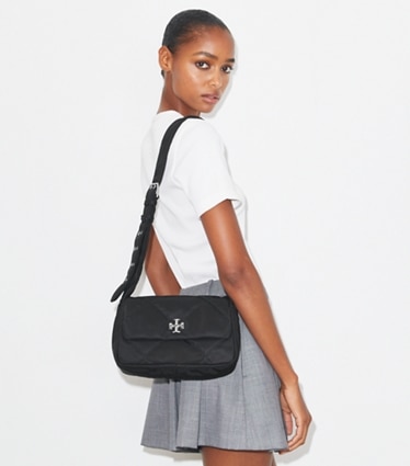 トリーバーチ　ナイロンショルダーバッグブラック 中古・古着通販】TORY BURCH (トリーバーチ) ナイロンショルダーバッグ