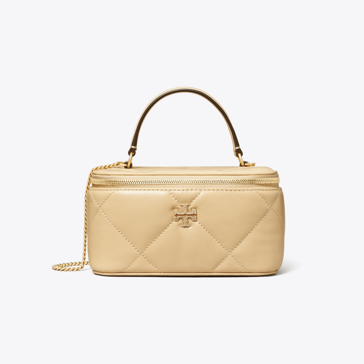 Kira Diamond Quilt Pavé Logo Vanity Case: Women's Designer
