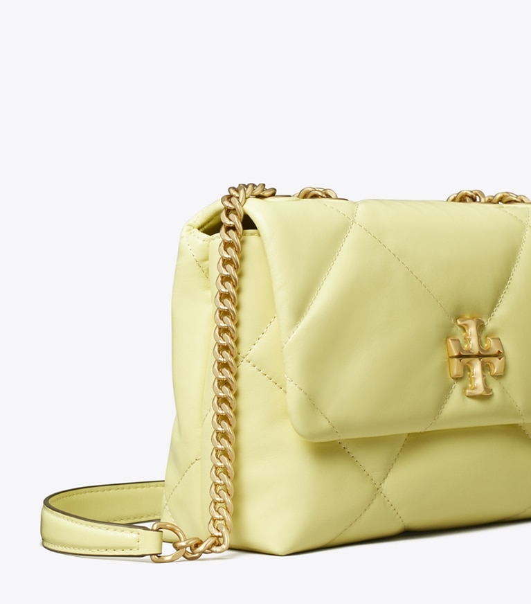 Tory Burch designer borse a tracolla Kira Diamond Quilt Small Shoulder Bag in Frozen Zest angle