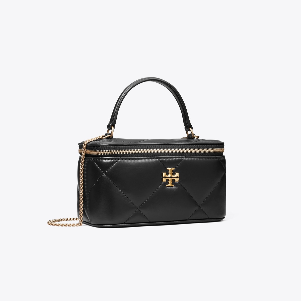 【Tory Burch】Kira Diamond Quilt Vanity Case Kira Diamond Quilt Vanity Case: Women's Designer Mini Bags