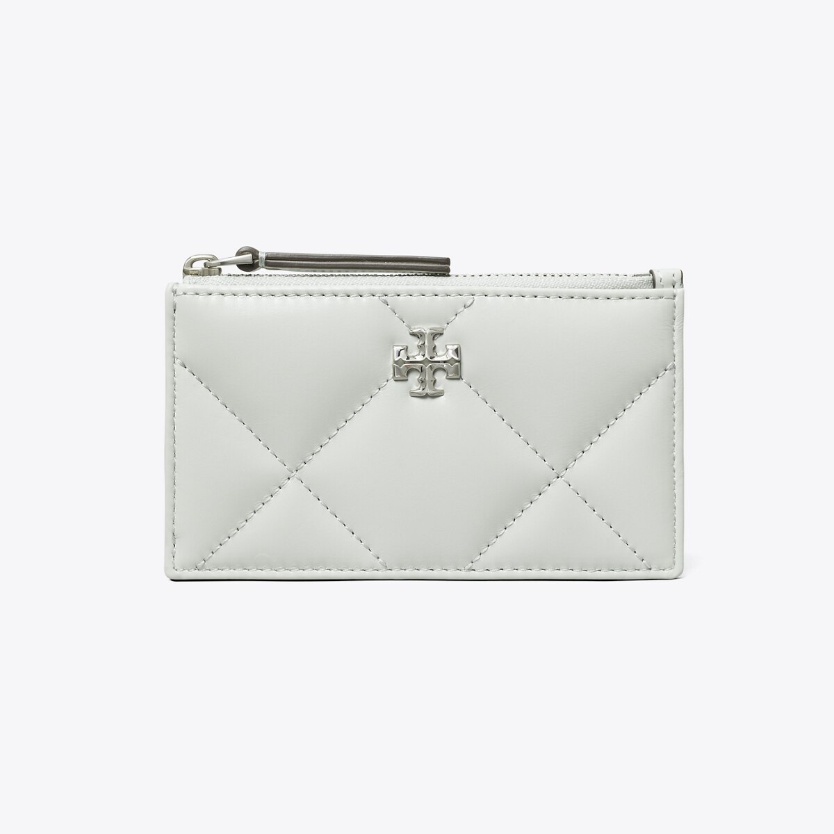 即発★TORY BURCH KIRA キルト ジップカードケース158629 キラ ダイヤモンドキルト ジップカードケース: レディース