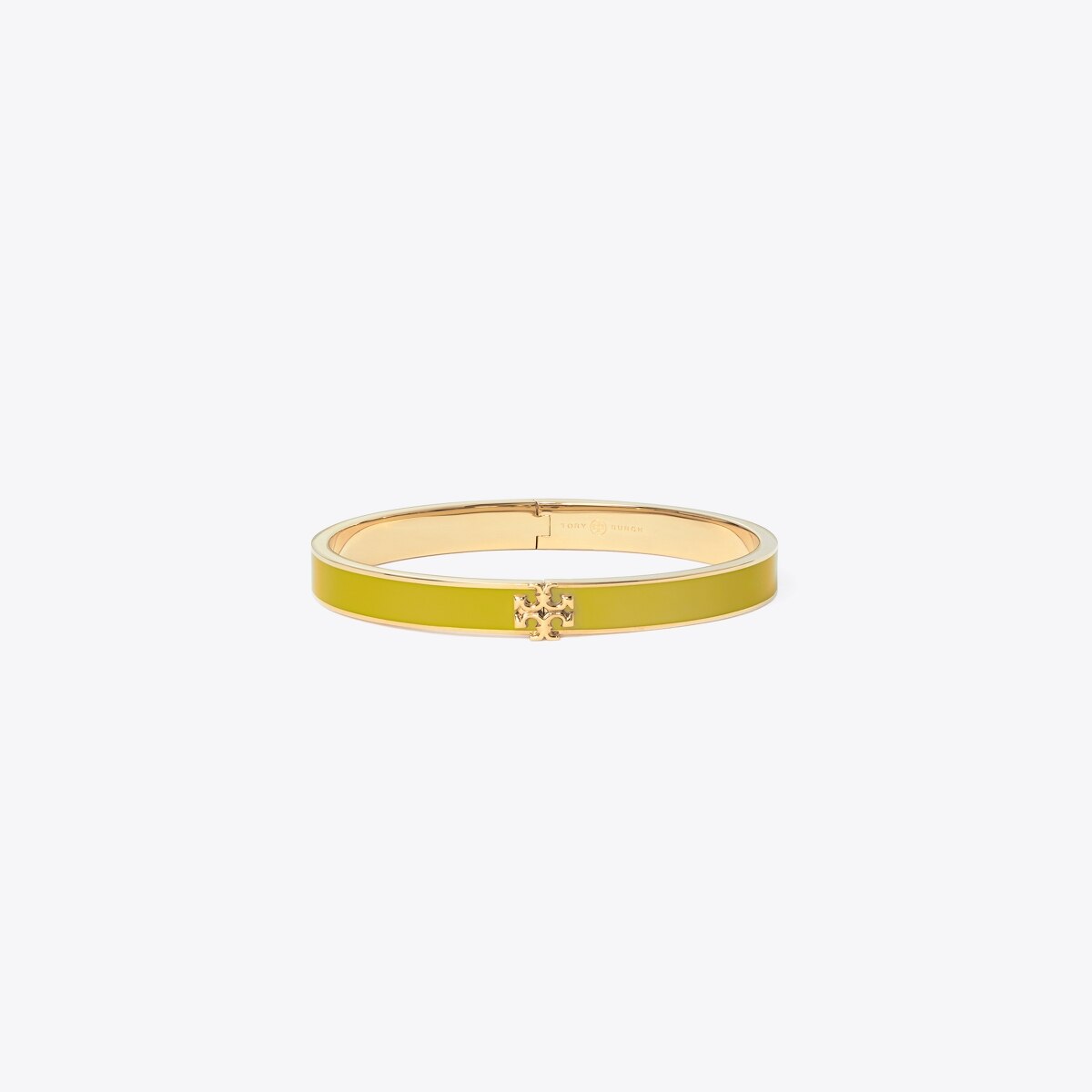 Clasp Bangle Monogram Bracelet Gold Plated / Medium