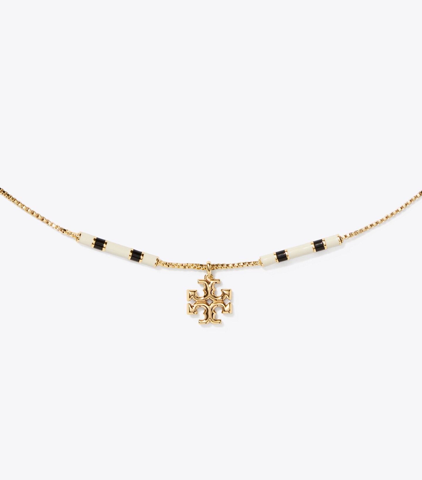 Kira Enamel Bar Pendant Necklace