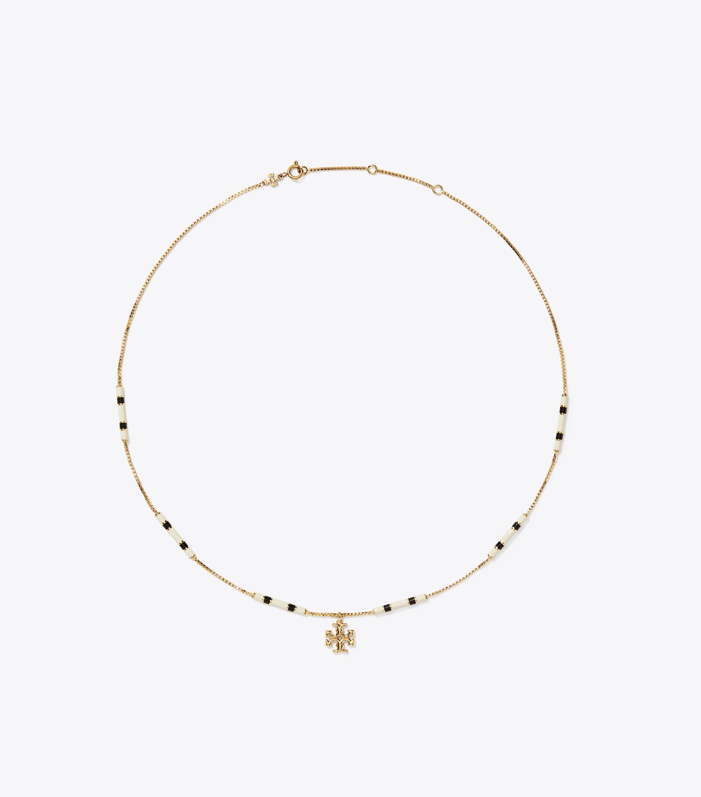 Kira Enamel Bar Pendant Necklace