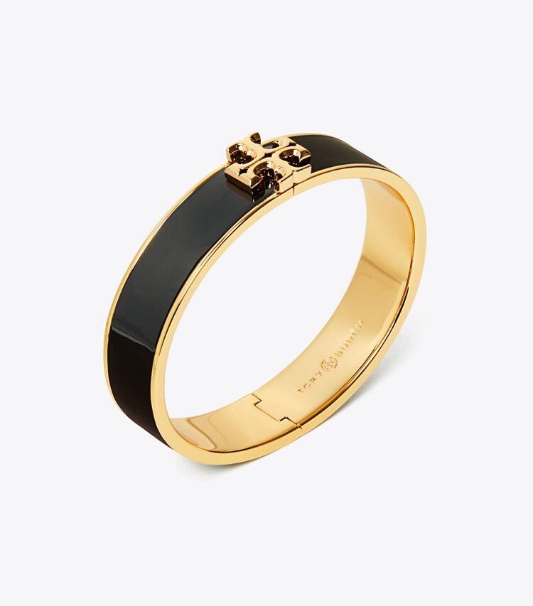 Tory Burch designer bracelets Kira Enamel Bracelet in Tory Gold/Black detail