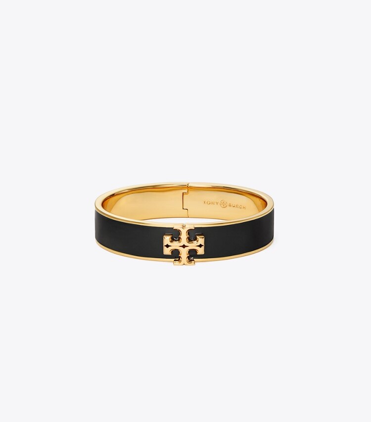 Tory Burch designer bracelets Kira Enamel Bracelet in Tory Gold/Black front