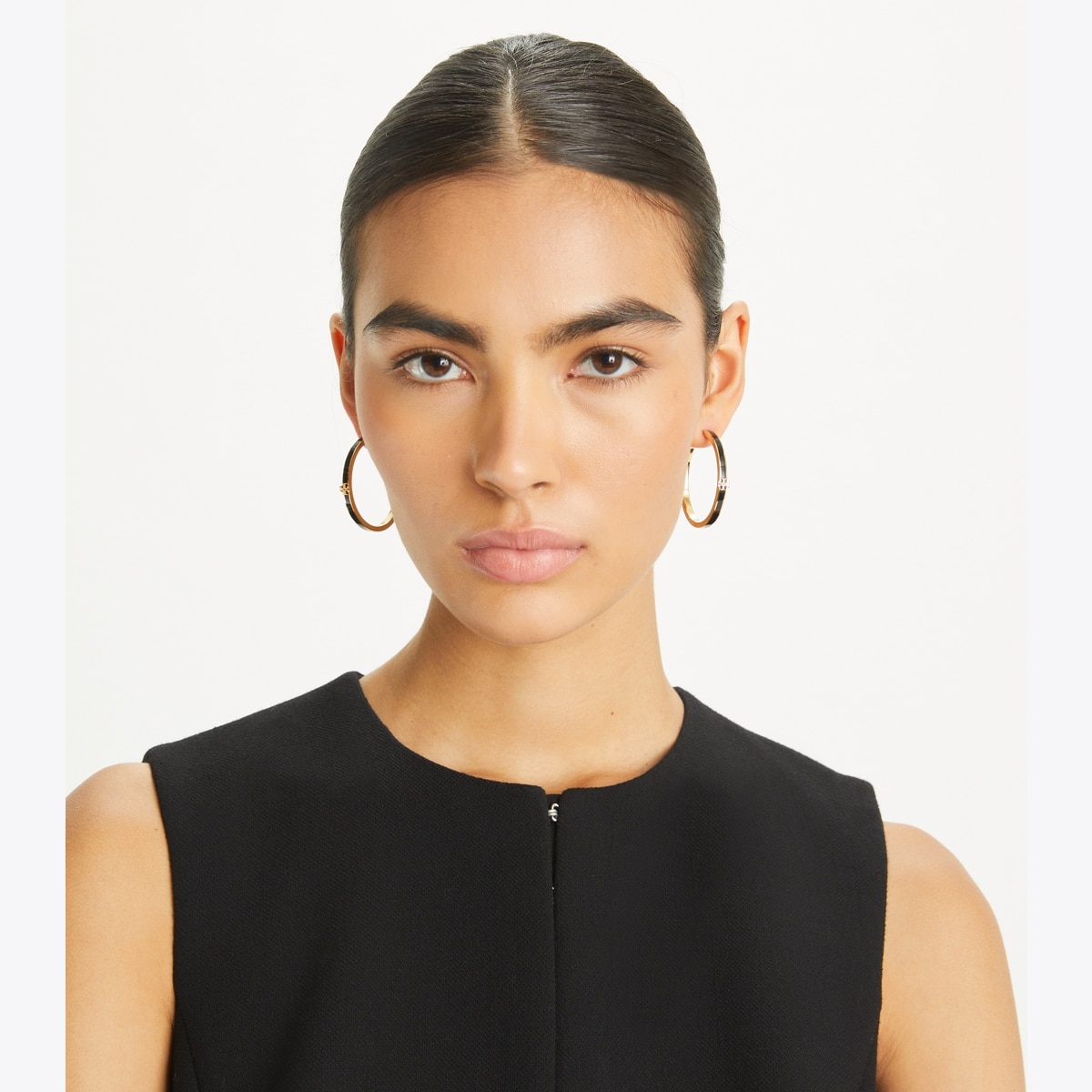 Kira Enamel Hoop Earring: Women's Designer Earrings | Tory Burch