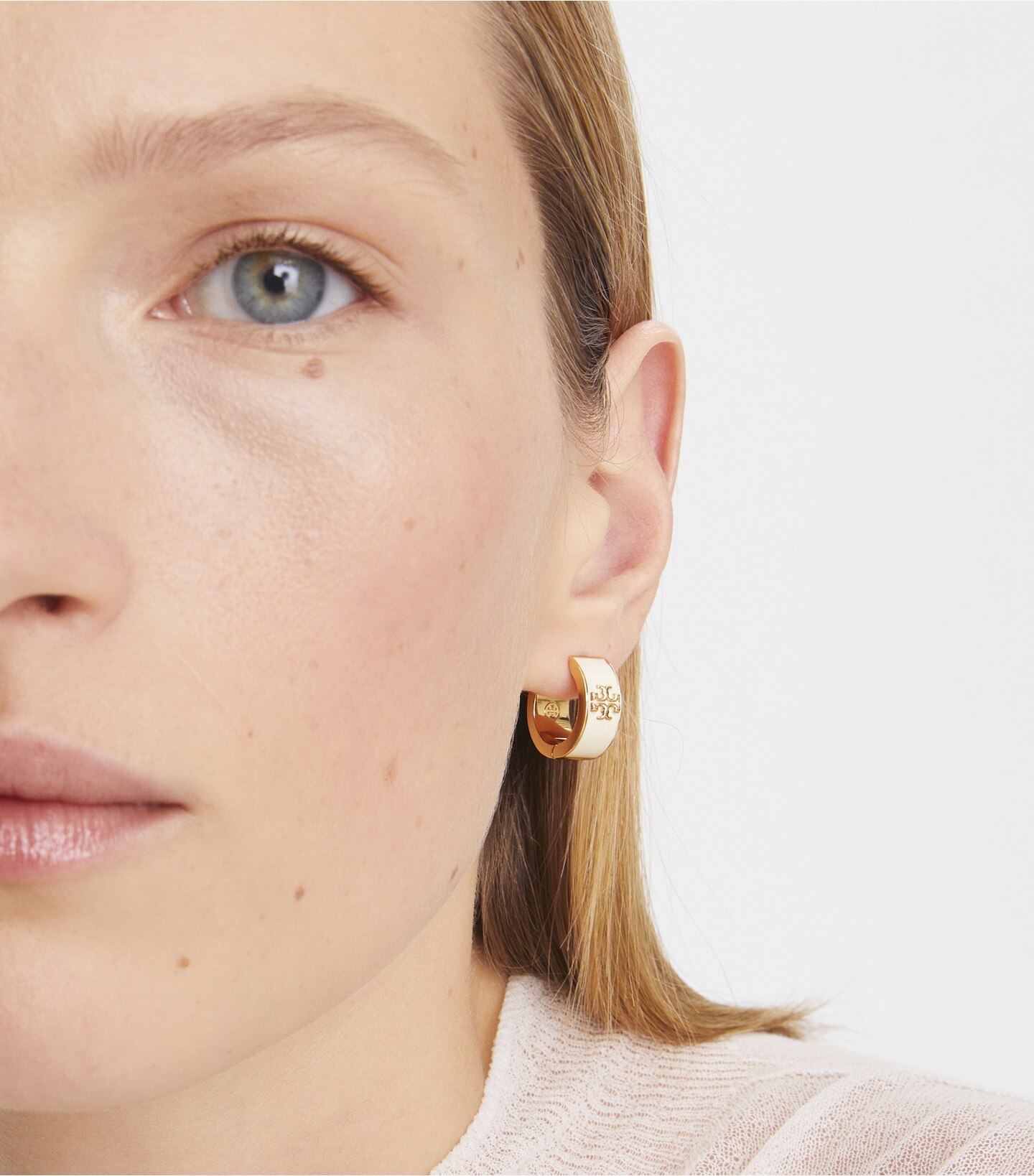 Kira Enamel Hoop Earring