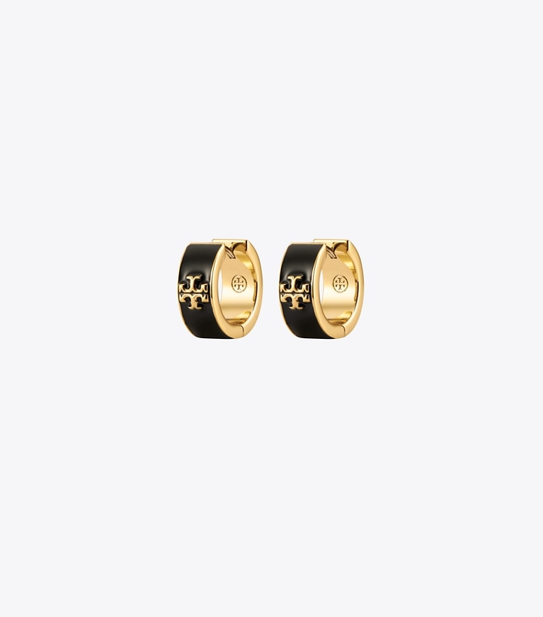 Tory burch kira enamel store huggie earrings